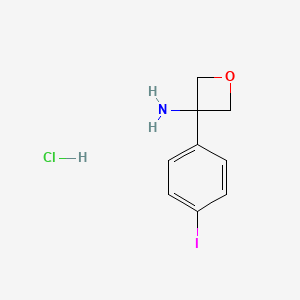 3-(4-Iodophenyl)oxetan-3-amine hydrochloride