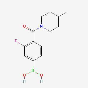 3-Fluoro-4-(4-methylpiperidine-1-carbonyl)phenylboronic acid