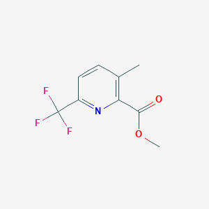 molecular formula C9H8F3NO2 B14050344 Methyl 3-methyl-6-(trifluoromethyl)picolinate 
