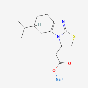 Sodium 2-[11-(propan-2-yl)-5-thia-2,7-diazatricyclo[6.4.0.0,2,6]dodeca-1(8),3,6-trien-3-yl]acetate
