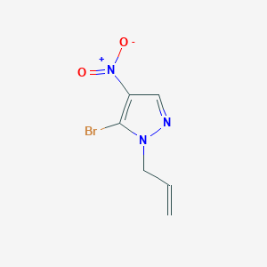 molecular formula C6H6BrN3O2 B1405043 1-Allyl-5-bromo-4-nitro-1H-pyrazole CAS No. 1429309-53-4