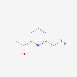 molecular formula C8H9NO2 B140505 1-(6-(Hydroxymethyl)pyridin-2-yl)ethanone CAS No. 135450-43-0