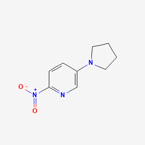 molecular formula C9H11N3O2 B1405050 2-Nitro-5-(pyrrolidin-1-yl)pyridine CAS No. 1448988-13-3