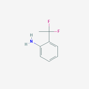 molecular formula C8H9F2N B1405060 2-(1,1-Difluoroethyl)aniline CAS No. 1550968-78-9