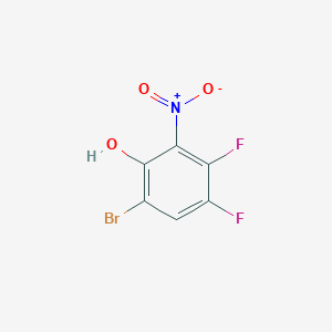 molecular formula C6H2BrF2NO3 B1405068 6-Bromo-3,4-difluoro-2-nitrophenol CAS No. 1644281-87-7