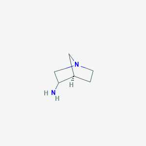 molecular formula C6H12N2 B14050725 (4R)-1-Azabicyclo[2.2.1]heptan-3-amine 