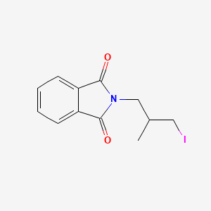 molecular formula C12H12INO2 B1405076 2-(3-Iodo-2-methylpropyl)isoindoline-1,3-dione CAS No. 267402-38-0