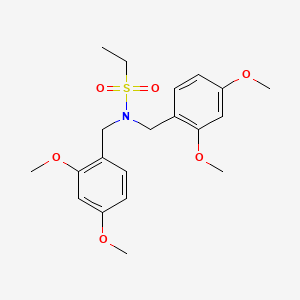 molecular formula C20H27NO6S B1405078 N,n-bis(2,4-dimethoxybenzyl)ethanesulfonamide CAS No. 803728-18-9