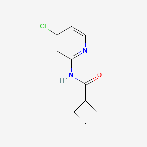 molecular formula C10H11ClN2O B1405085 N-(4-chloropyridin-2-yl)cyclobutanecarboxamide CAS No. 1566756-70-4