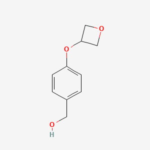 molecular formula C10H12O3 B1405086 [4-(Oxetan-3-yloxy)-phenyl]-methanol CAS No. 1780449-65-1
