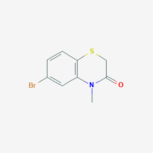 molecular formula C9H8BrNOS B1405087 6-Bromo-4-methyl-2H-benzo[b][1,4]thiazin-3(4H)-one CAS No. 1783455-40-2