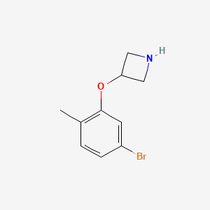 molecular formula C10H12BrNO B1405091 3-(5-Bromo-2-methylphenoxy)azetidine CAS No. 1692085-05-4