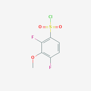 molecular formula C7H5ClF2O3S B1405095 2,4-Difluoro-3-methoxybenzenesulfonyl chloride CAS No. 1706458-65-2