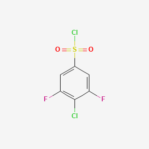 molecular formula C6H2Cl2F2O2S B1405097 4-Chloro-3,5-difluorobenzenesulfonyl chloride CAS No. 1706435-19-9