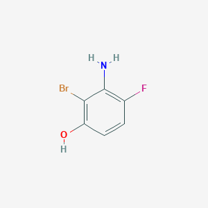 molecular formula C6H5BrFNO B1405101 3-Amino-2-bromo-4-fluorophenol CAS No. 1779831-32-1