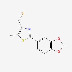 2-Benzo[1,3]dioxol-5-yl-4-bromomethyl-5-methylthiazole