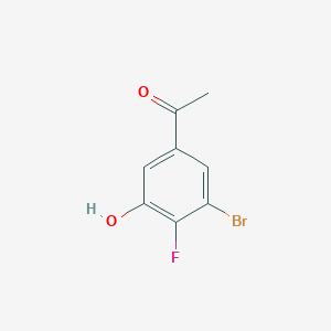 1-(3-Bromo-4-fluoro-5-hydroxyphenyl)ethan-1-one