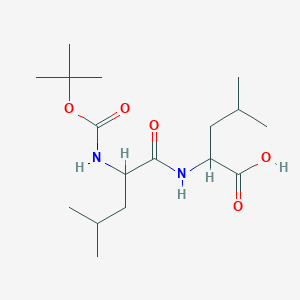 molecular formula C17H32N2O5 B14051099 N-(tert-butoxycarbonyl)leucylleucine 