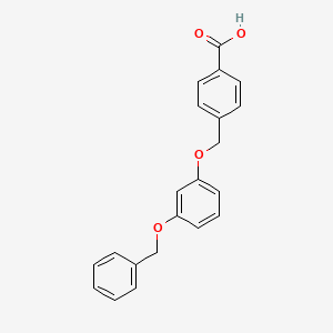 4-[(3-Phenylmethoxyphenoxy)methyl]benzoic acid