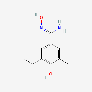 molecular formula C10H14N2O2 B14051149 (Z)-3-Ethyl-N',4-dihydroxy-5-methylbenzimidamide 