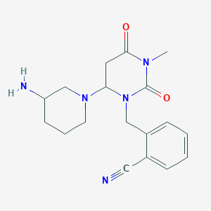 molecular formula C18H23N5O2 B14051209 Alogliptin(alogliptine, alogliptina) 