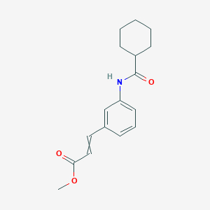 (E)-methyl 3-(3-(cyclohexanecarboxamido)phenyl)acrylate