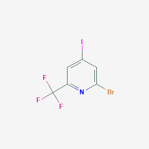 2-Bromo-4-iodo-6-(trifluoromethyl)pyridine