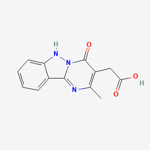 (2-Methyl-4-oxo-1,4-dihydropyrimido[1,2-b]indazol-3-yl)acetic acid