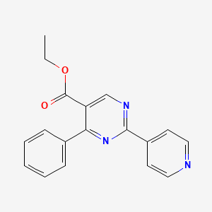 Ethyl 4-phenyl-2-pyridin-4-ylpyrimidine-5-carboxylate