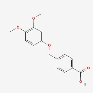 4-[(3,4-Dimethoxyphenoxy)methyl]benzoic acid