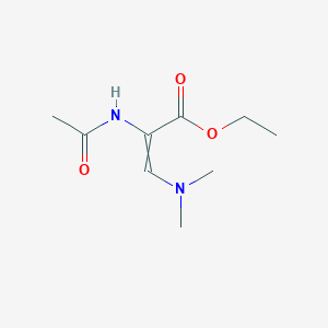 molecular formula C9H16N2O3 B1405166 Ethyl 2-acetamido-3-(dimethylamino)prop-2-enoate CAS No. 309715-07-9