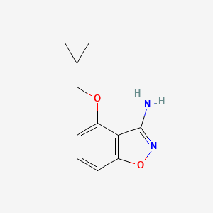 1,2-Benzisoxazol-3-amine, 4-(cyclopropylmethoxy)-