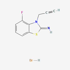 4-fluoro-3-(prop-2-yn-1-yl)benzo[d]thiazol-2(3H)-imine hydrobromide