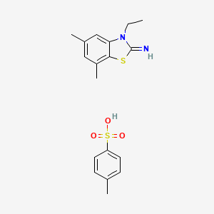 3-ethyl-5,7-dimethylbenzo[d]thiazol-2(3H)-imine 4-methylbenzenesulfonate