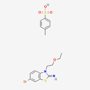 6-bromo-3-(2-ethoxyethyl)benzo[d]thiazol-2(3H)-imine 4-methylbenzenesulfonate
