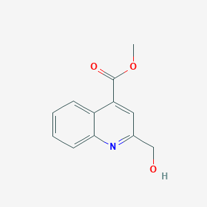 molecular formula C12H11NO3 B14051744 Methyl 2-(hydroxymethyl)quinoline-4-carboxylate 