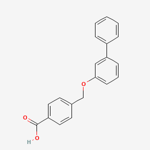 B1405176 4-[(3-Phenylphenoxy)methyl]benzoic acid CAS No. 149288-67-5