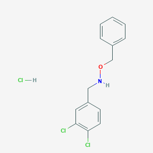 Benzenemethanamine, 3,4-dichloro-N-(phenylmethoxy)-, hydrochloride