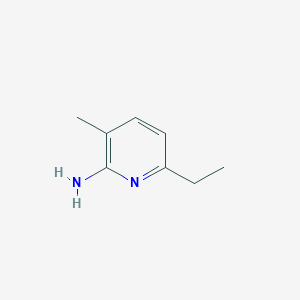 molecular formula C8H12N2 B140519 6-Ethyl-3-methylpyridin-2-amine CAS No. 139908-33-1