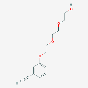 molecular formula C14H18O4 B1405201 3-[2-[2-(2-Hydroxyethoxy)ethoxy]ethoxy]phenylacetylene CAS No. 880081-66-3