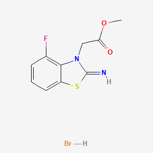 methyl 2-(4-fluoro-2-iminobenzo[d]thiazol-3(2H)-yl)acetate hydrobromide