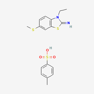 3-ethyl-6-(methylthio)benzo[d]thiazol-2(3H)-imine 4-methylbenzenesulfonate