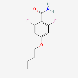 molecular formula C11H13F2NO2 B1405214 4-丁氧基-2,6-二氟苯甲酰胺 CAS No. 1373920-96-7