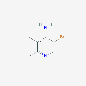molecular formula C7H9BrN2 B14052178 5-Bromo-2,3-dimethylpyridin-4-amine 
