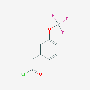 molecular formula C9H6ClF3O2 B1405219 3-(Trifluoromethoxy)benzeneacetyl chloride CAS No. 929612-79-3