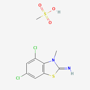 4,6-dichloro-3-methylbenzo[d]thiazol-2(3H)-imine methanesulfonate