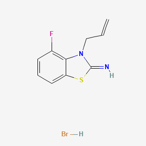 molecular formula C10H10BrFN2S B1405233 3-allyl-4-fluorobenzo[d]thiazol-2(3H)-imine hydrobromide CAS No. 2034154-95-3
