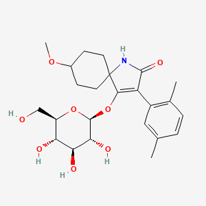 Cis-3-(2,5-dimethylphenyl)-8-methoxy-2-oxo-1-azaspiro(4.5)dec-3-en-4-yl beta-D-glucopyranoside