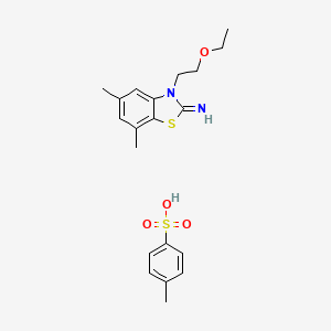 3-(2-ethoxyethyl)-5,7-dimethylbenzo[d]thiazol-2(3H)-imine 4-methylbenzenesulfonate
