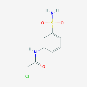 molecular formula C8H9ClN2O3S B140525 2-chloro-N-(3-sulfamoylphenyl)acetamide CAS No. 135202-69-6